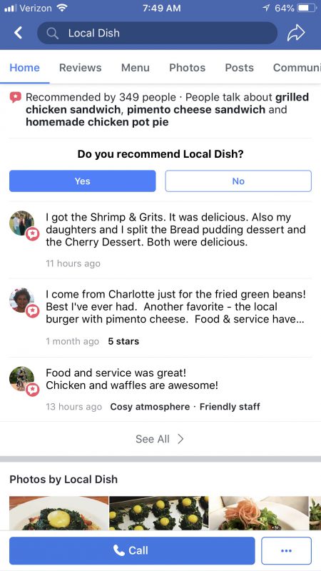 Local Dish Recommendations
